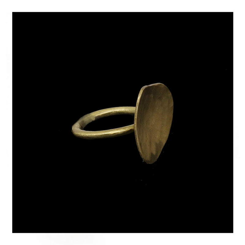 Brass Lily Pad Ring