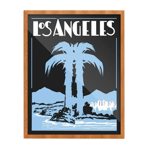 Los Angeles Art Deco Palm Tree Greeting Card