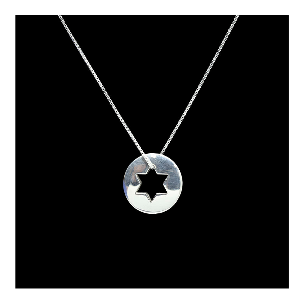 Sterling Star of David Cutout Necklace