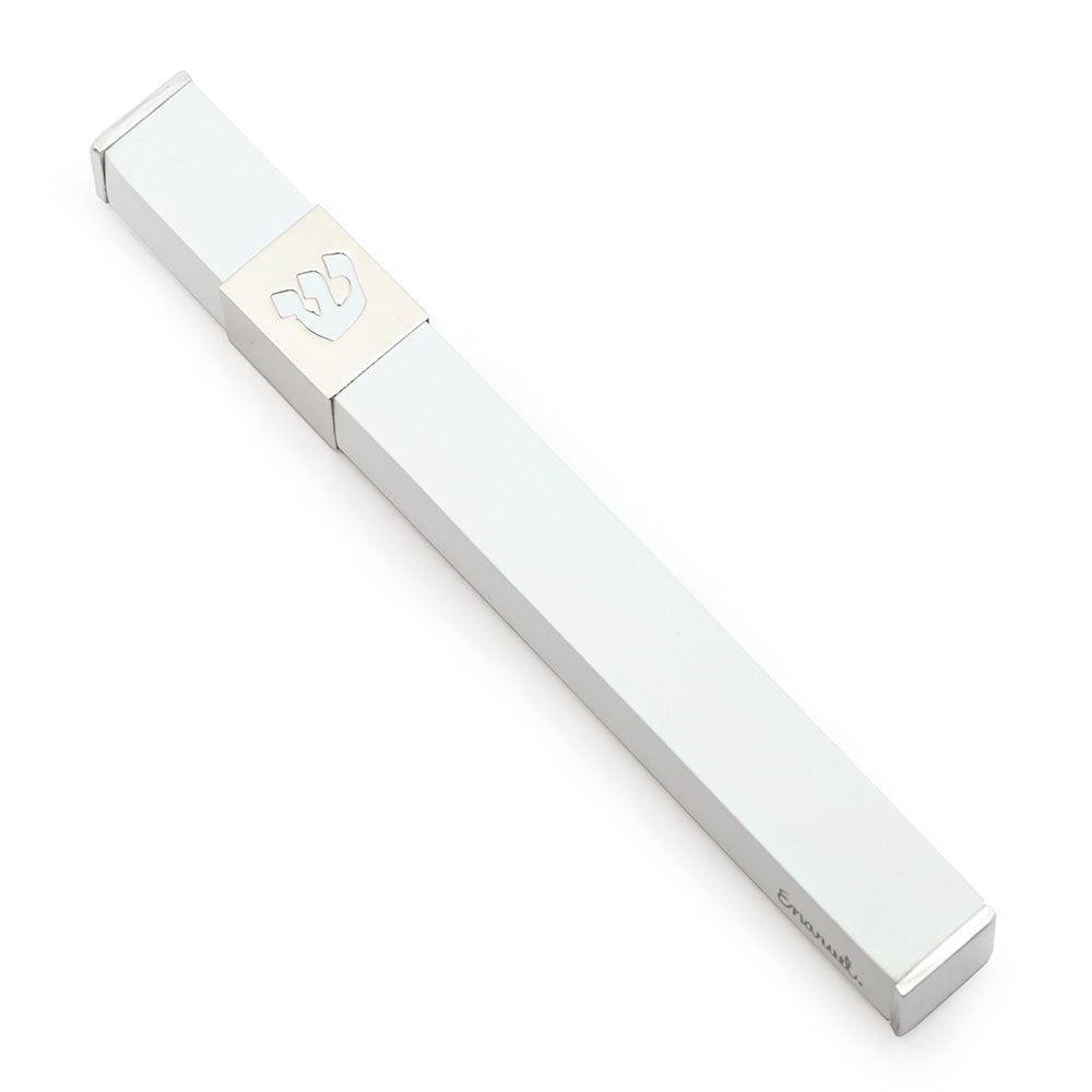 Steel Cut-Out Shin Mezuzah