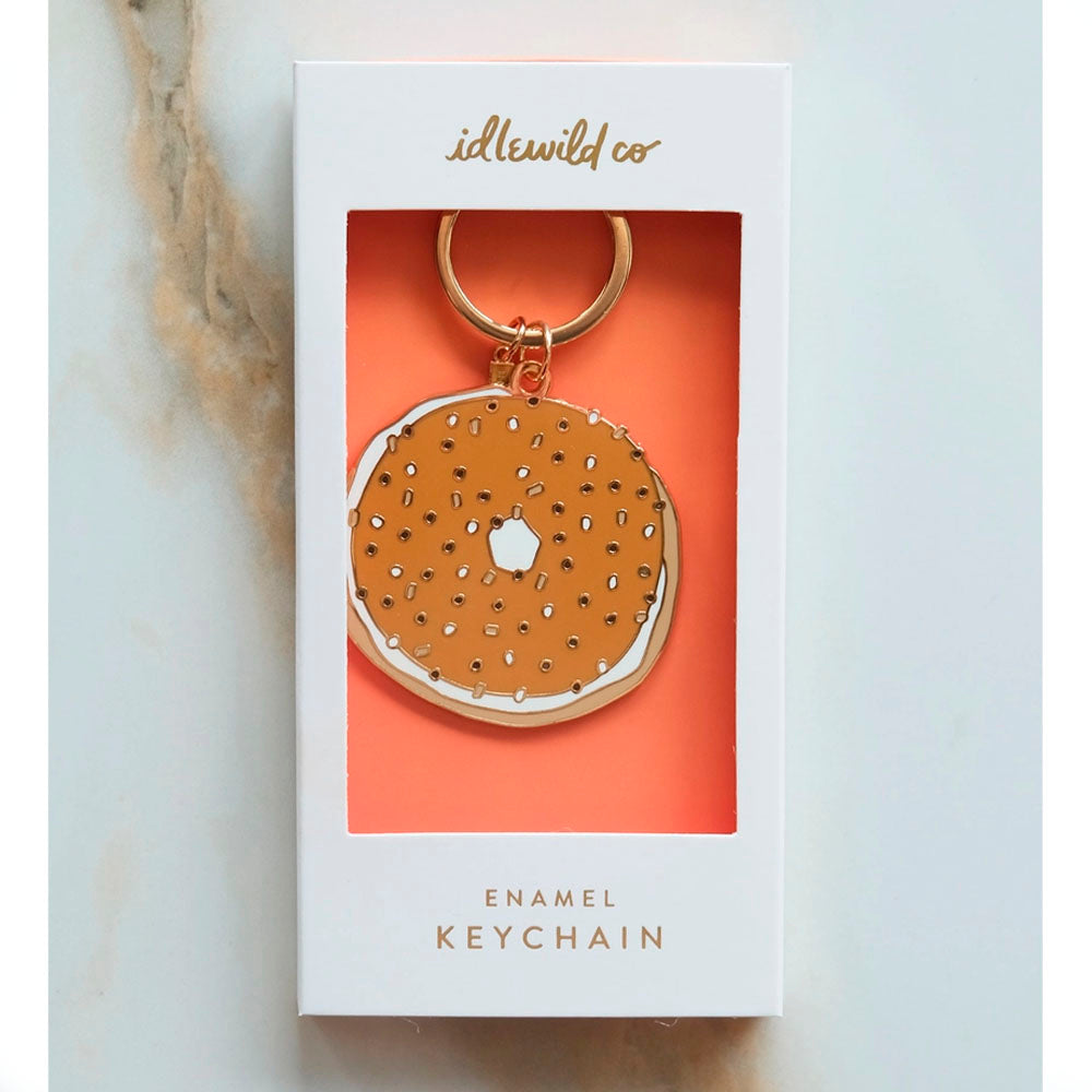 Bagel Keychain