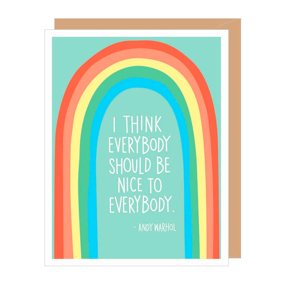 Andy Warhol Quote Greeting Card