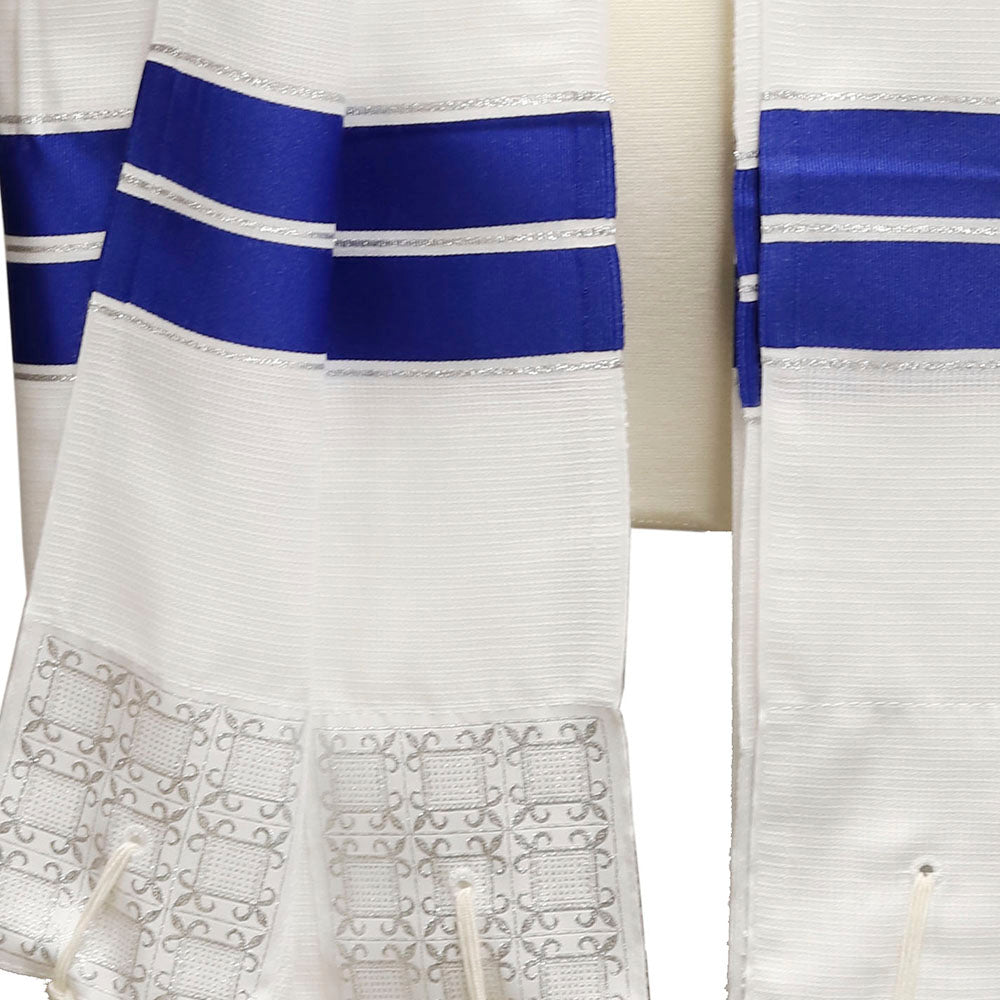 Tallit Full Size with Blue & White Stripes