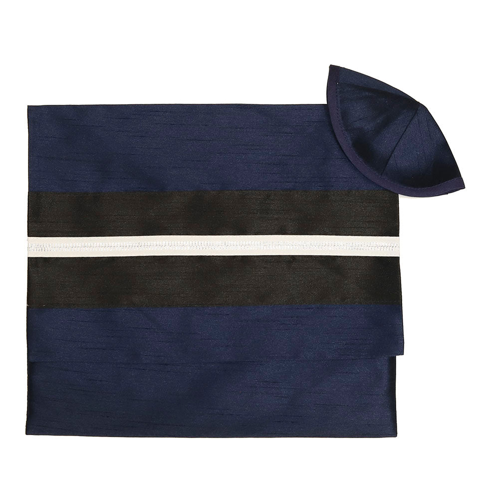 Tallit Set Black & Navy
