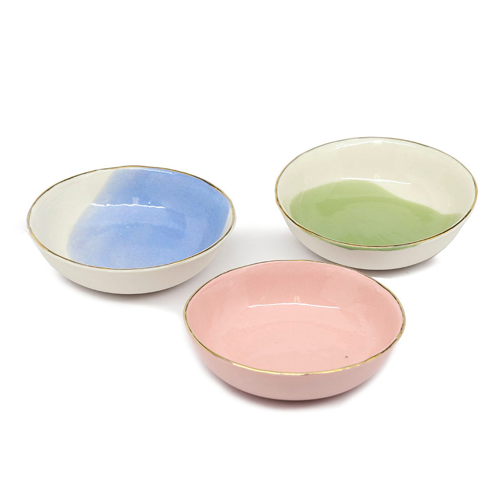 Porcelain Jewelry Bowl - Assorted Colors