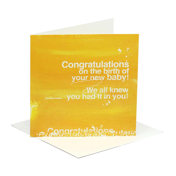 Newborn Baby Greeting Card