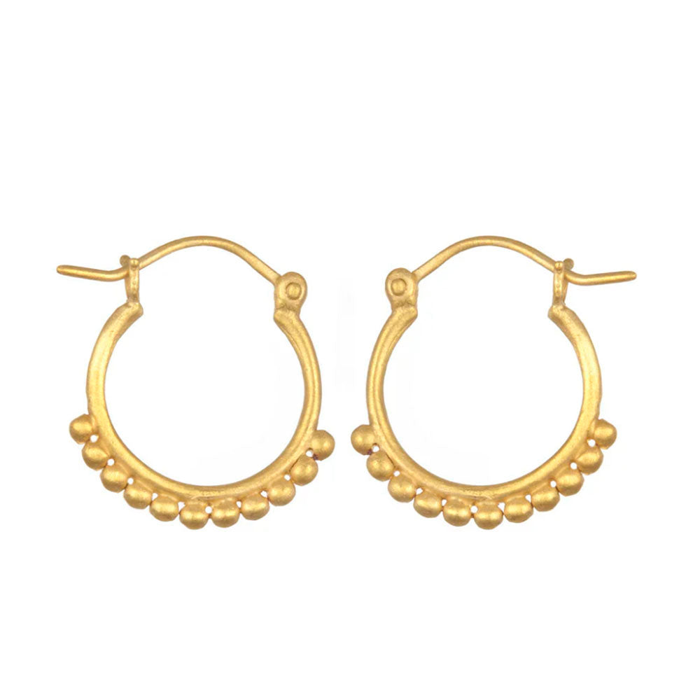 Gold Small Samsara Hoop Earrings