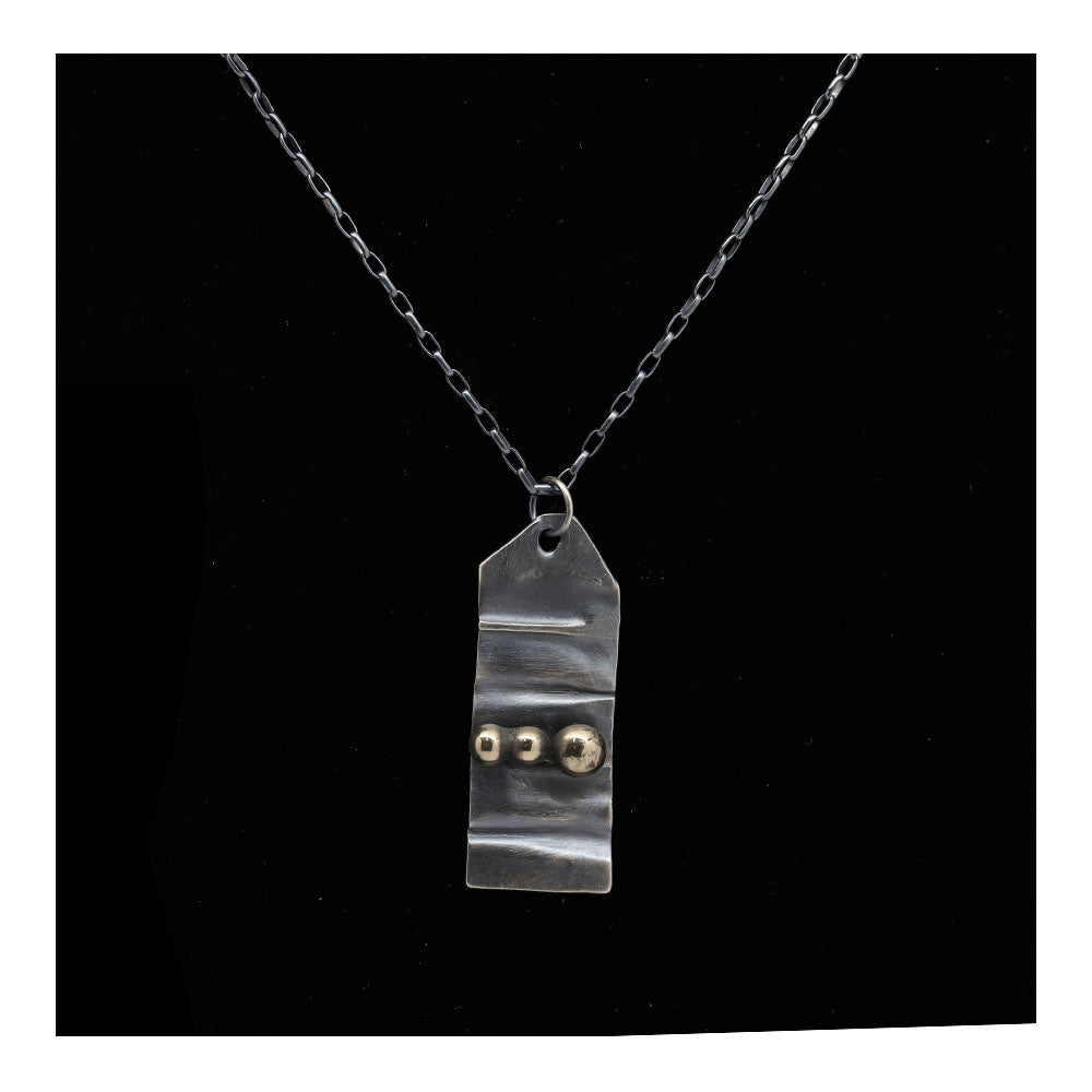 Continental Divide Flat Dog Tag Necklace