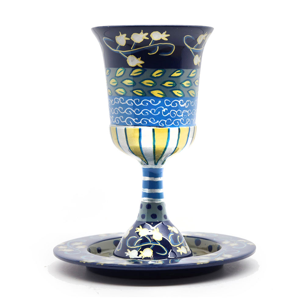 Hand Painted Kiddush Cup