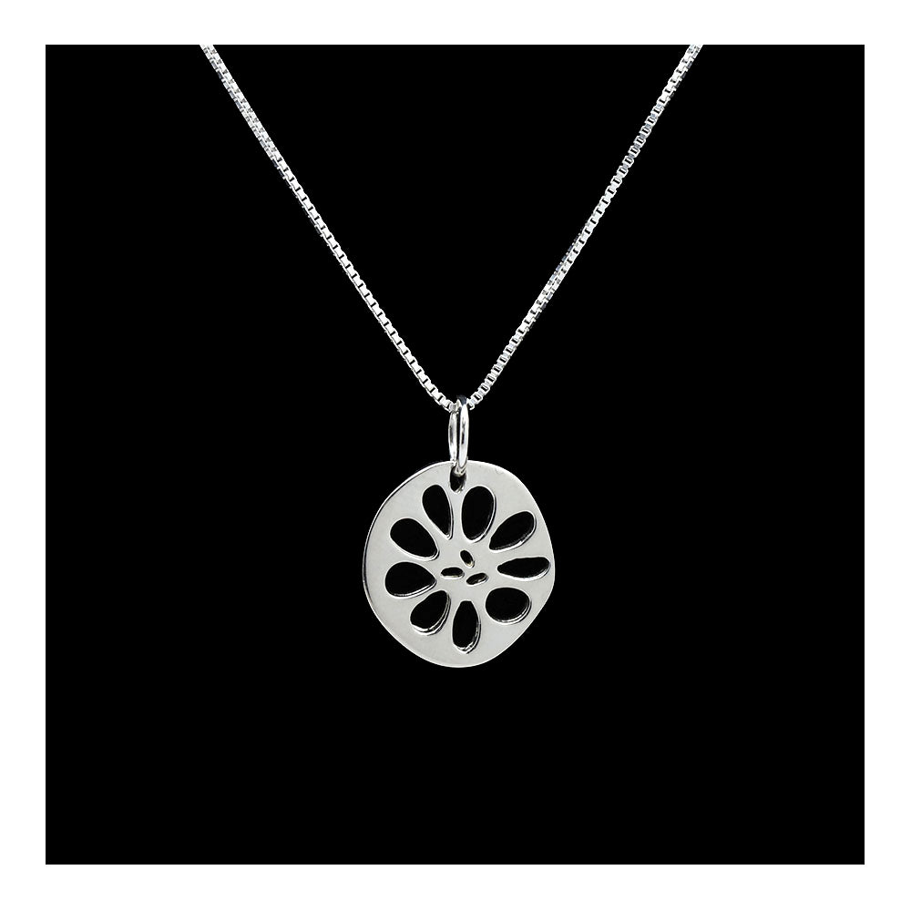 Lotus Root Sterling Necklace