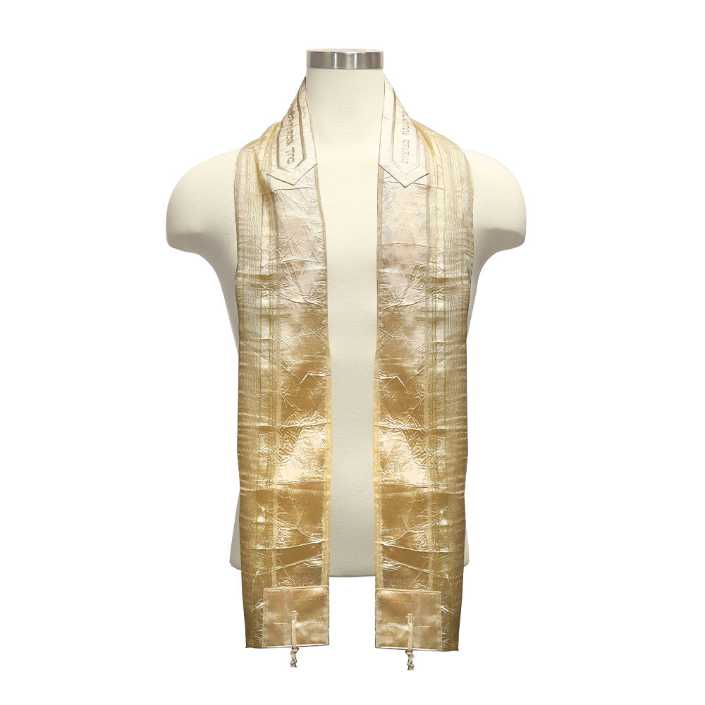 Gold Chiffon Tallit Set