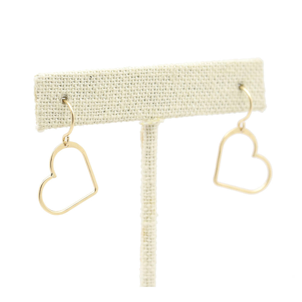 Open Heart Earrings