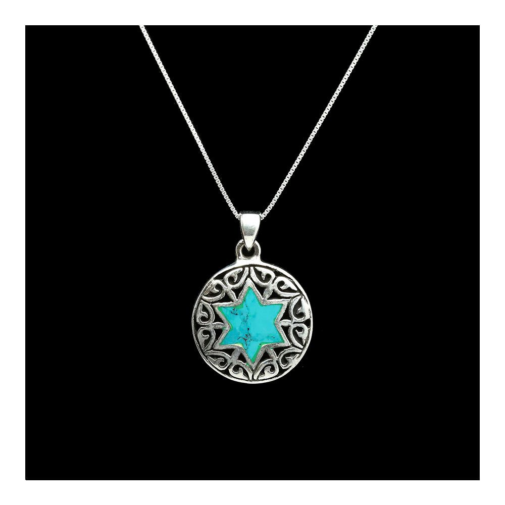 Sterling Wrapped Star of David Necklace