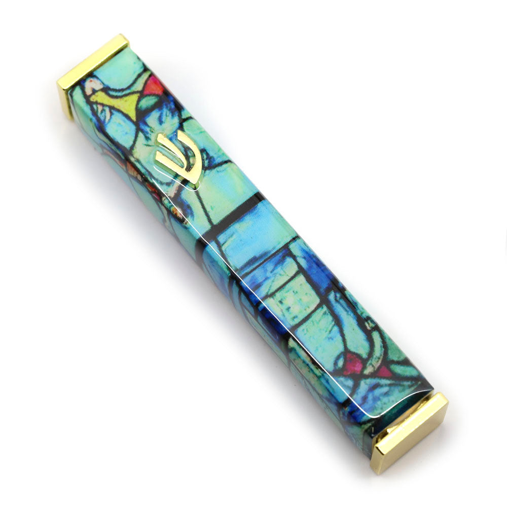 Chagall Mezuzah in Blue