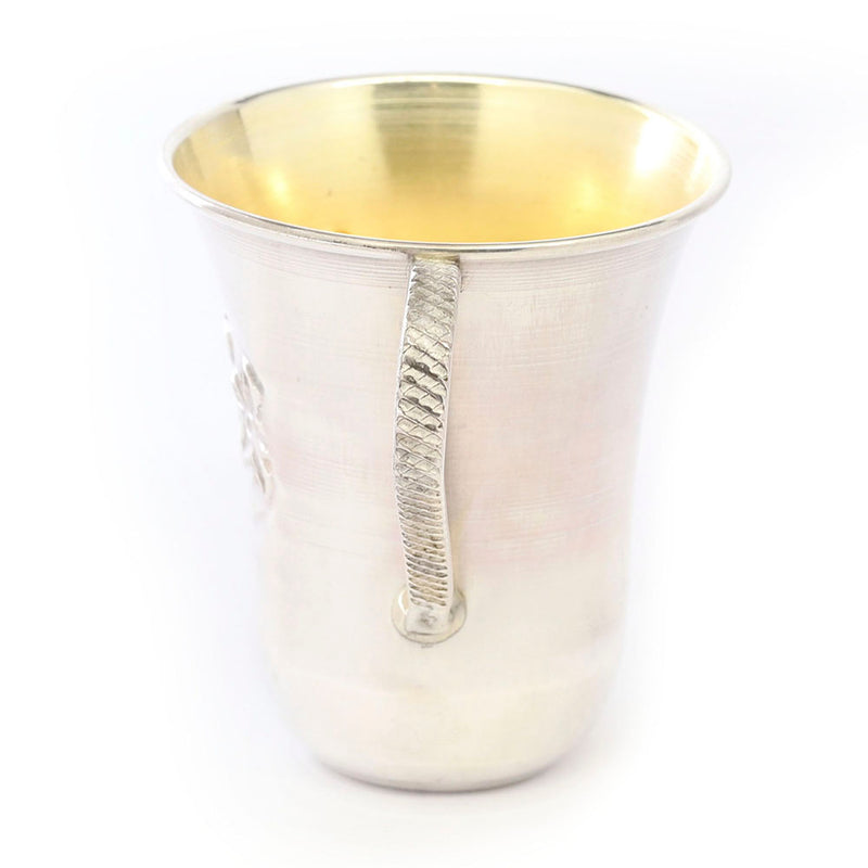 Sterling Girl's Kiddush Cup with Handle