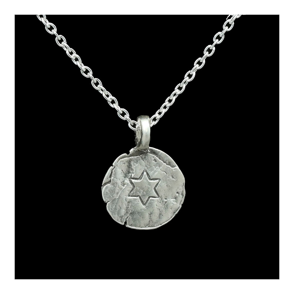 Small Star of David Sterling Necklace