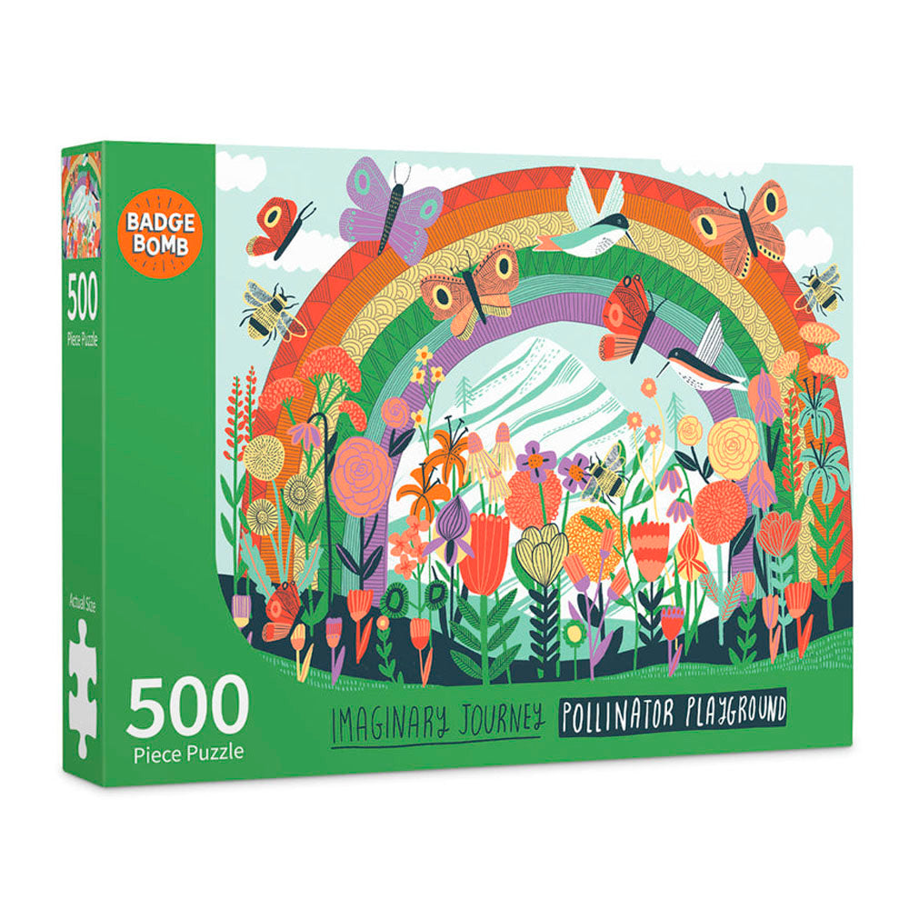 Pollinator Playground 500-Piece Puzzle