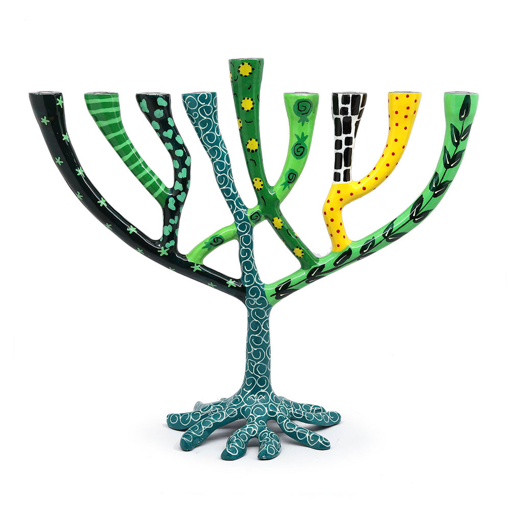 Tree of Life Turquoise & Green Pattern