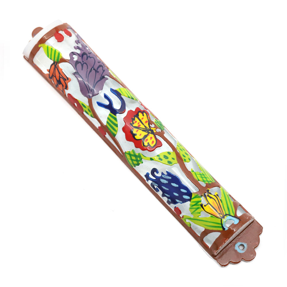 Hand Painted and Laser Cut Mezuzah