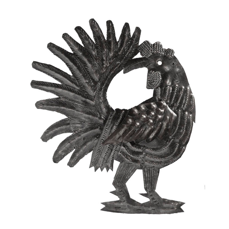 Mini Rooster with Wing Wall Plaque