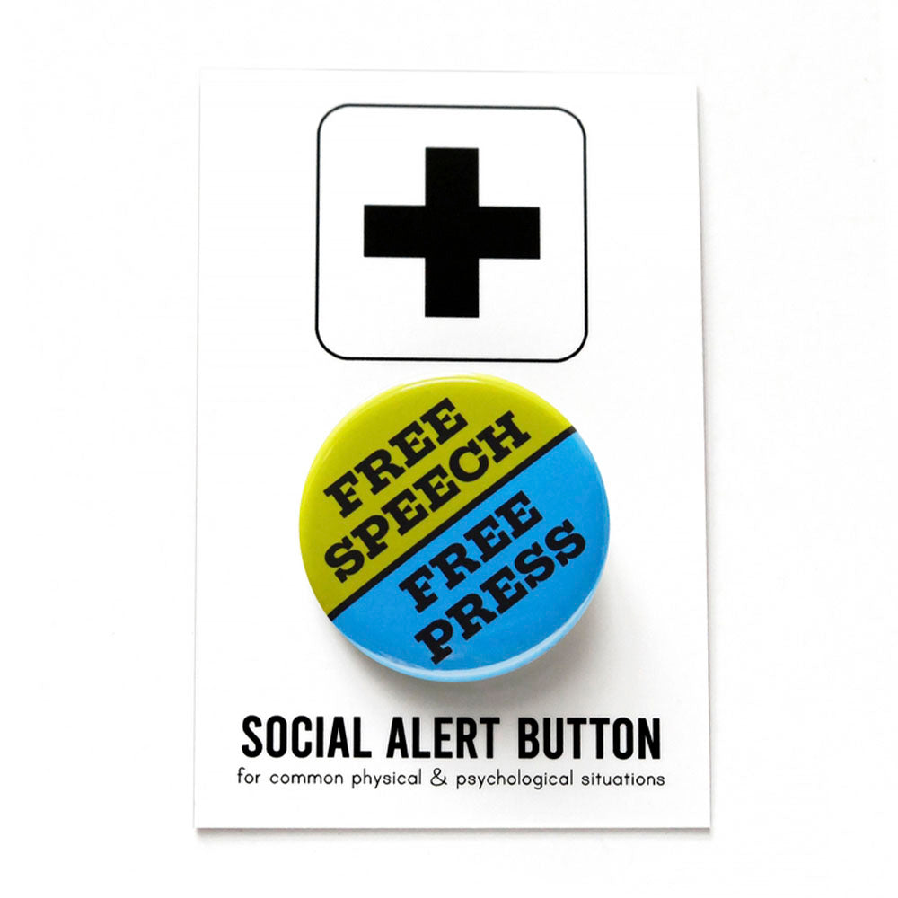 Free Speech Pinback Button