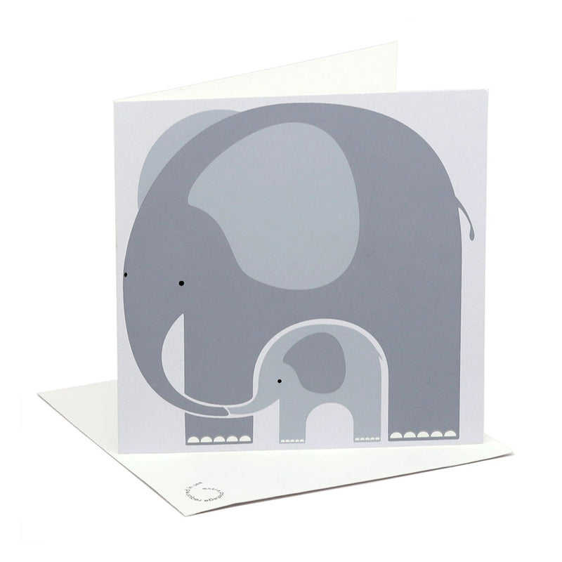 Elephant Baby and Mom Greeting Card