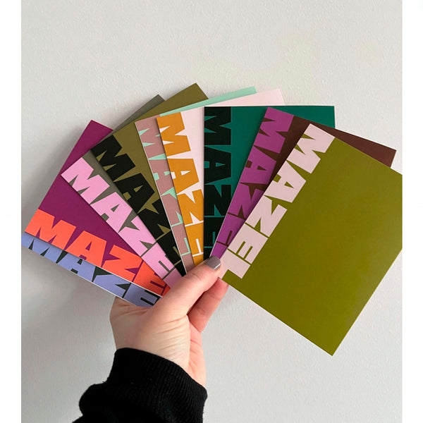 Mazel Multicolour Greeting Card Set