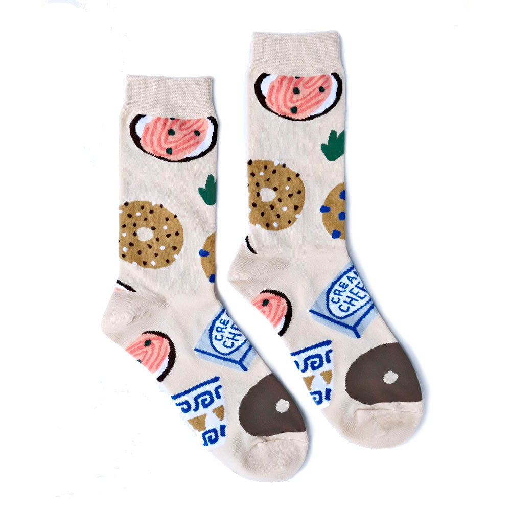 Bagels 100% Cotton Women's Crew Socks