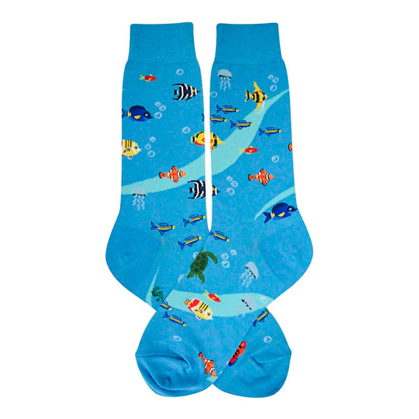 Aquarium Men's Socks Size 7-12