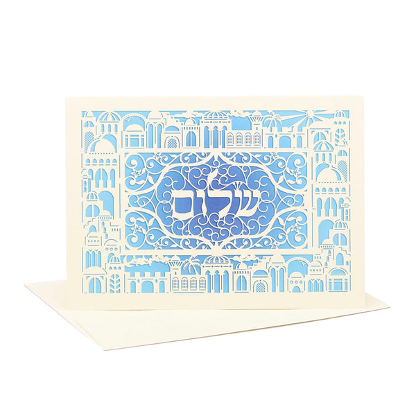 "Shalom Papercut" Greeting Card