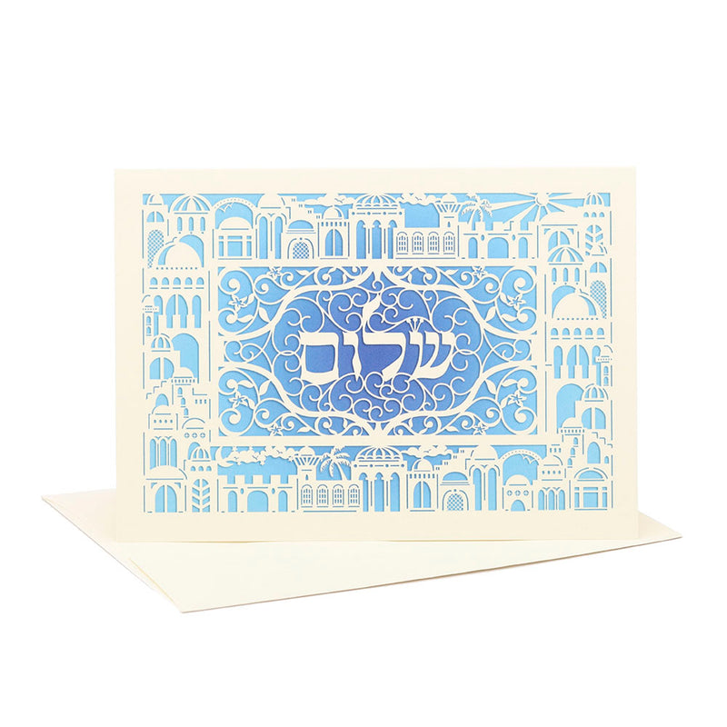 "Shalom Papercut" Greeting Card