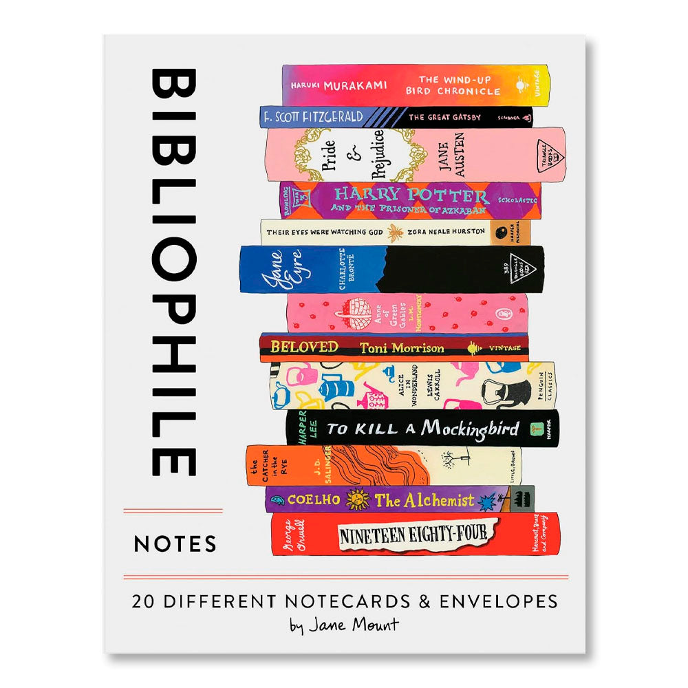 Bibliophile Notes: 20 Different Notecards & Envelopes