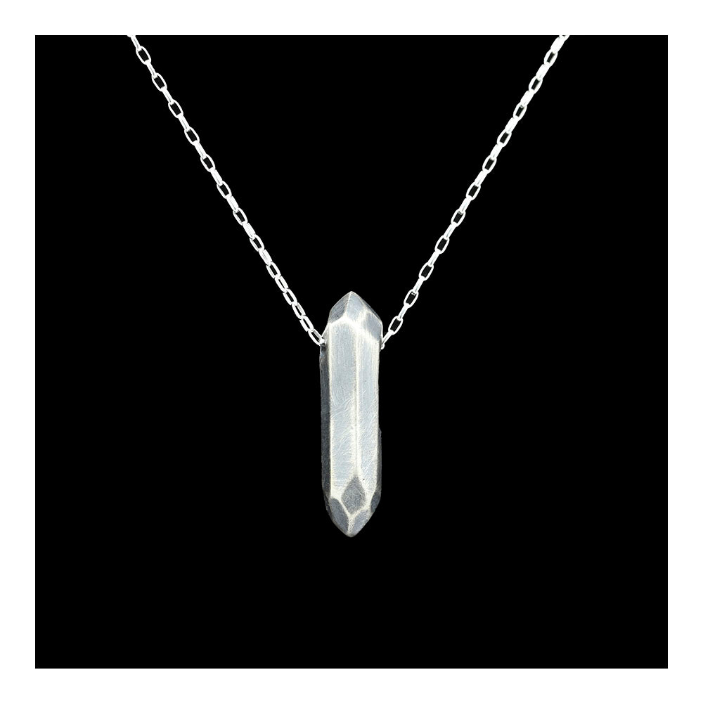 Faceted Skinny Crystal Pendant