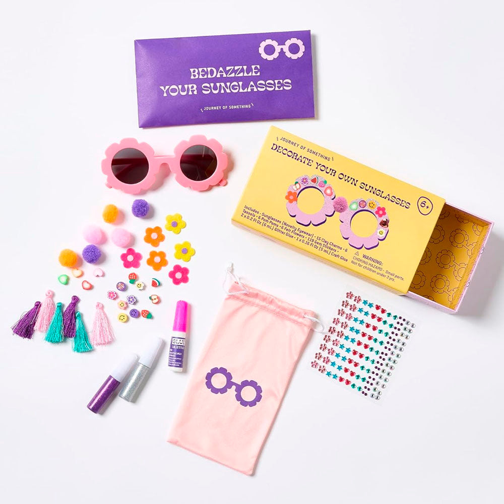 Decorate Your Own Flower Sunglasses Kit – DIY Kids' Craft Set