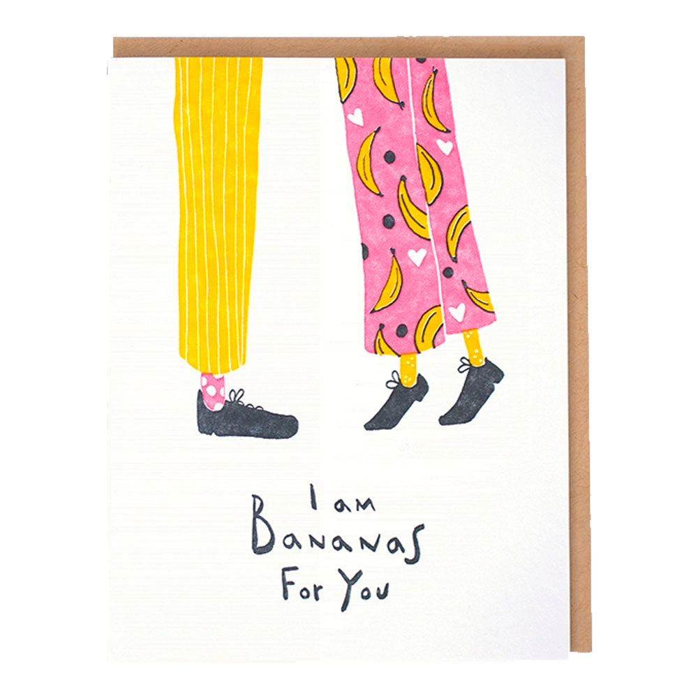 I Am Bananas For You Greeting Card