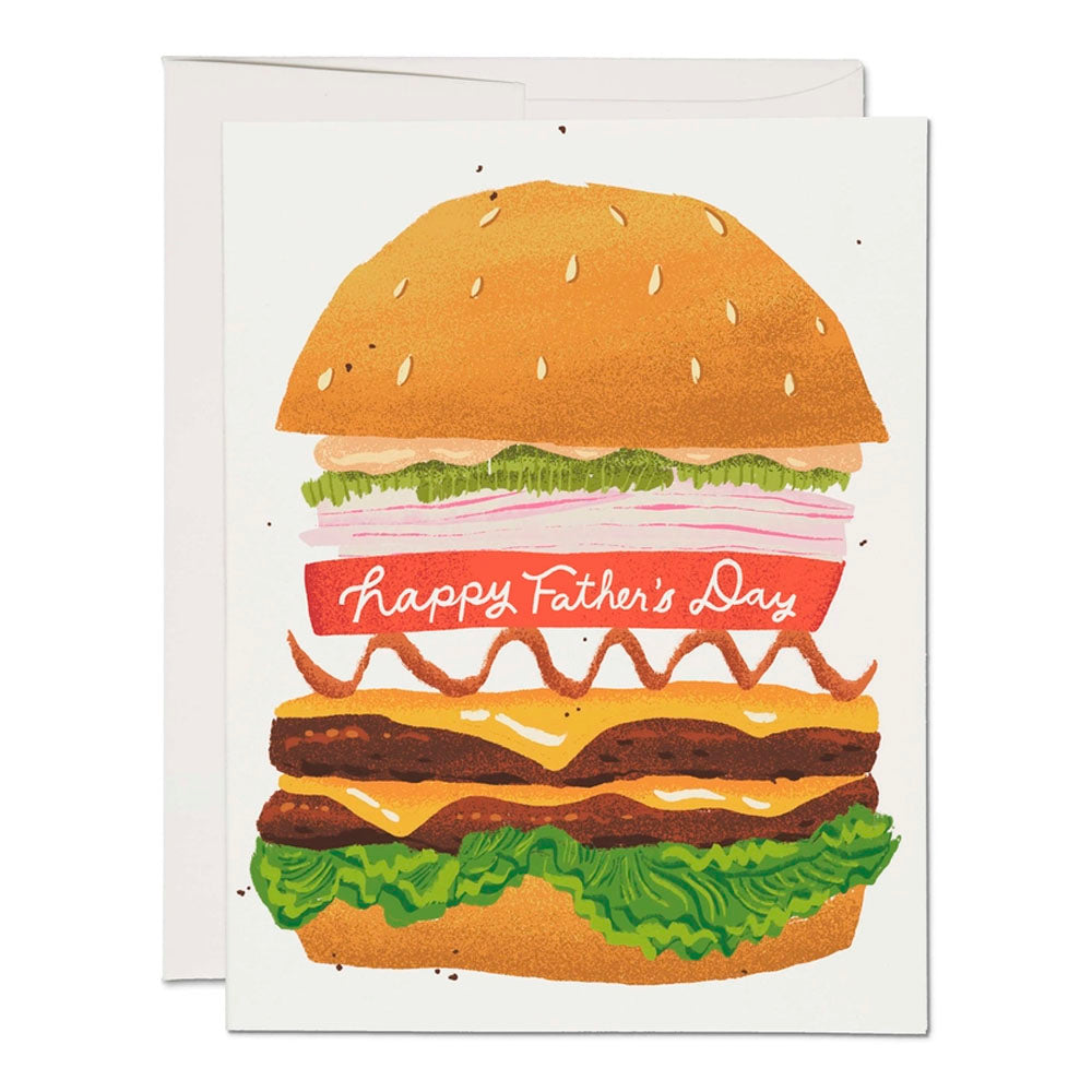 Double Cheeseburger Greeting Card