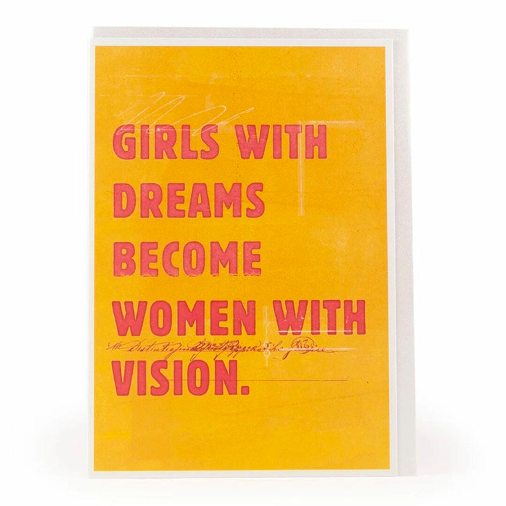 Women with Vision Quote Greeting Card