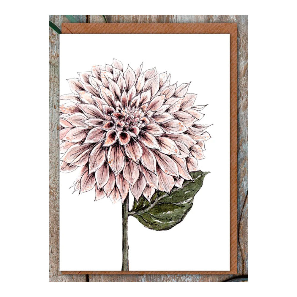 Dahlia Greeting Card
