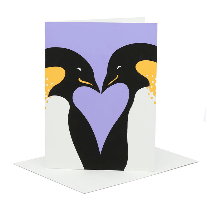 Penguins in Love Anniversary Card