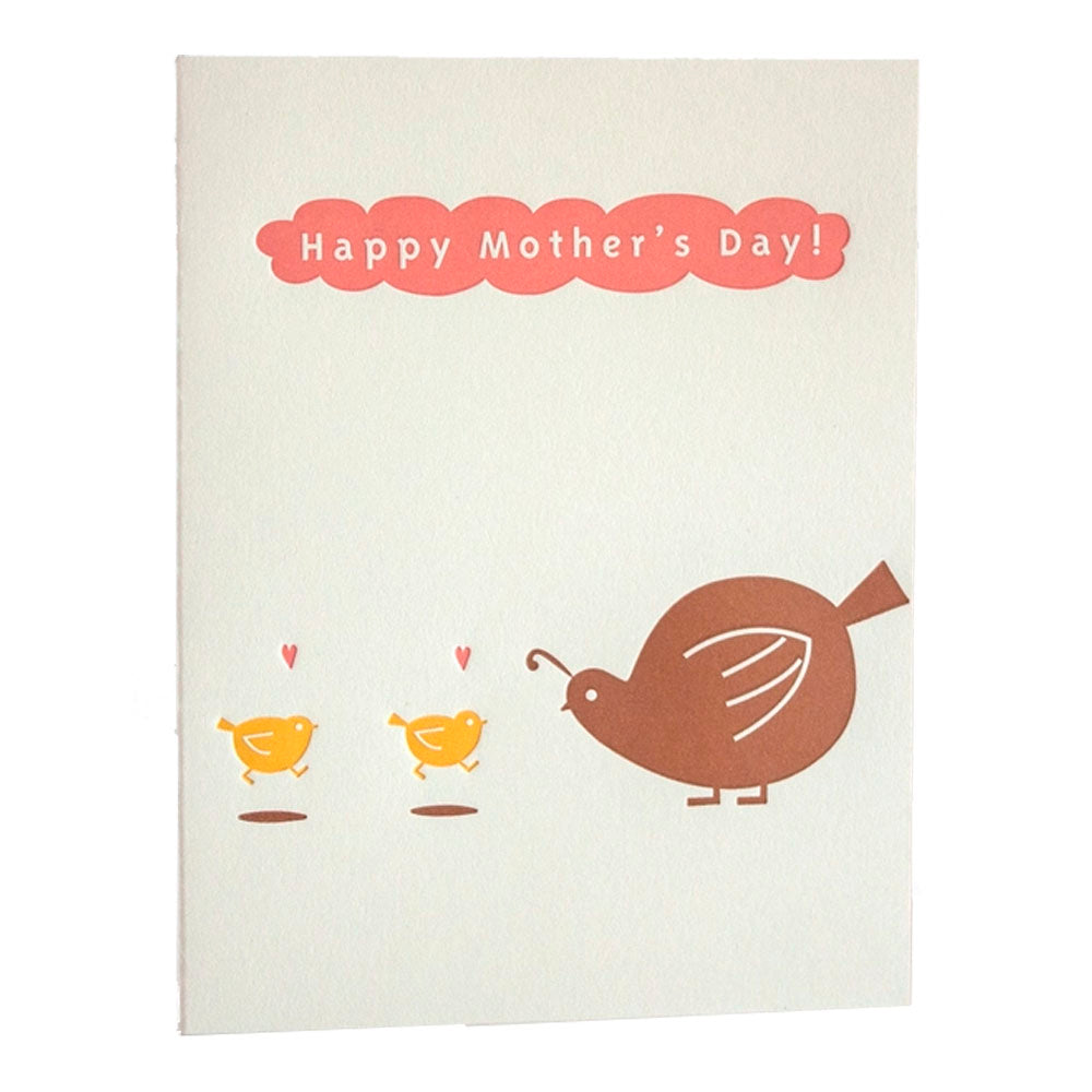 Mother's Day Quail Greeting Card