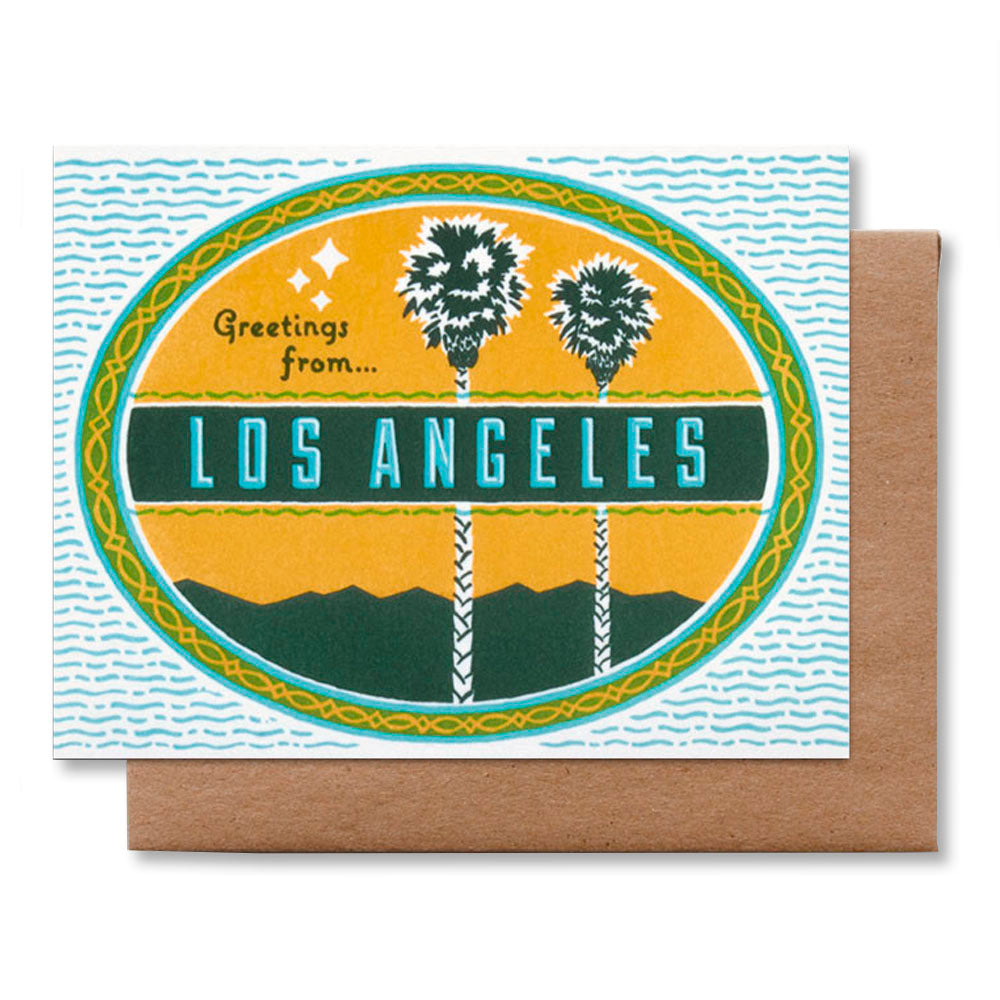 Greetings from Los Angeles Greeting Card