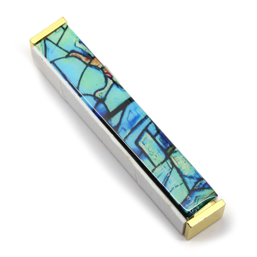 Chagall Mezuzah in Blue