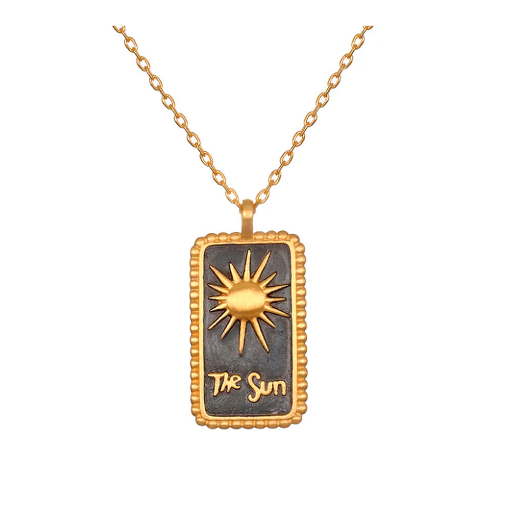 Omen of Positivity Sun Tarot Necklace