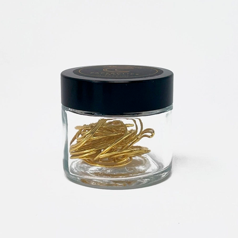 Crescent Moon Gold Plated Paper Clips