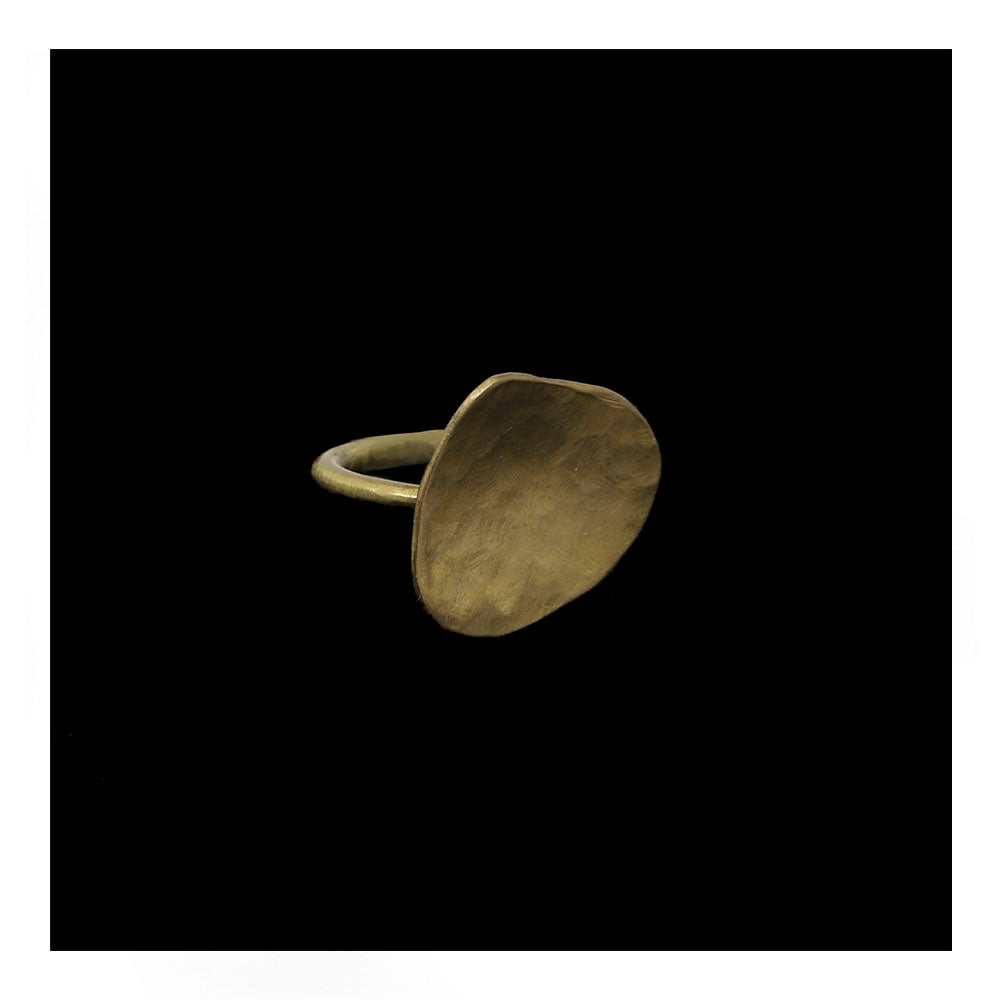 Brass Lily Pad Ring