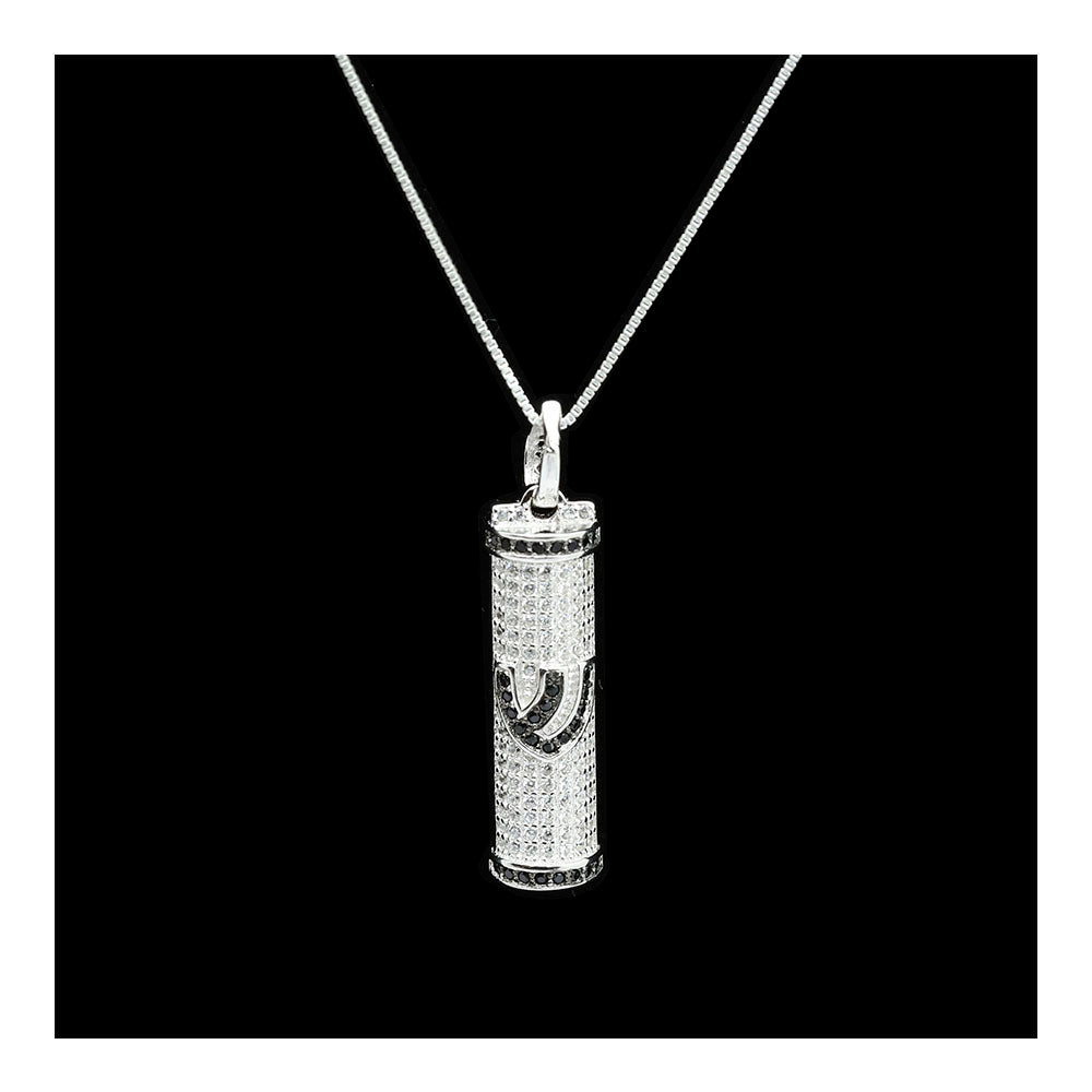 Sterling Mezuzah Necklace