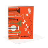 Beautiful Music Anniversary Greeting Card