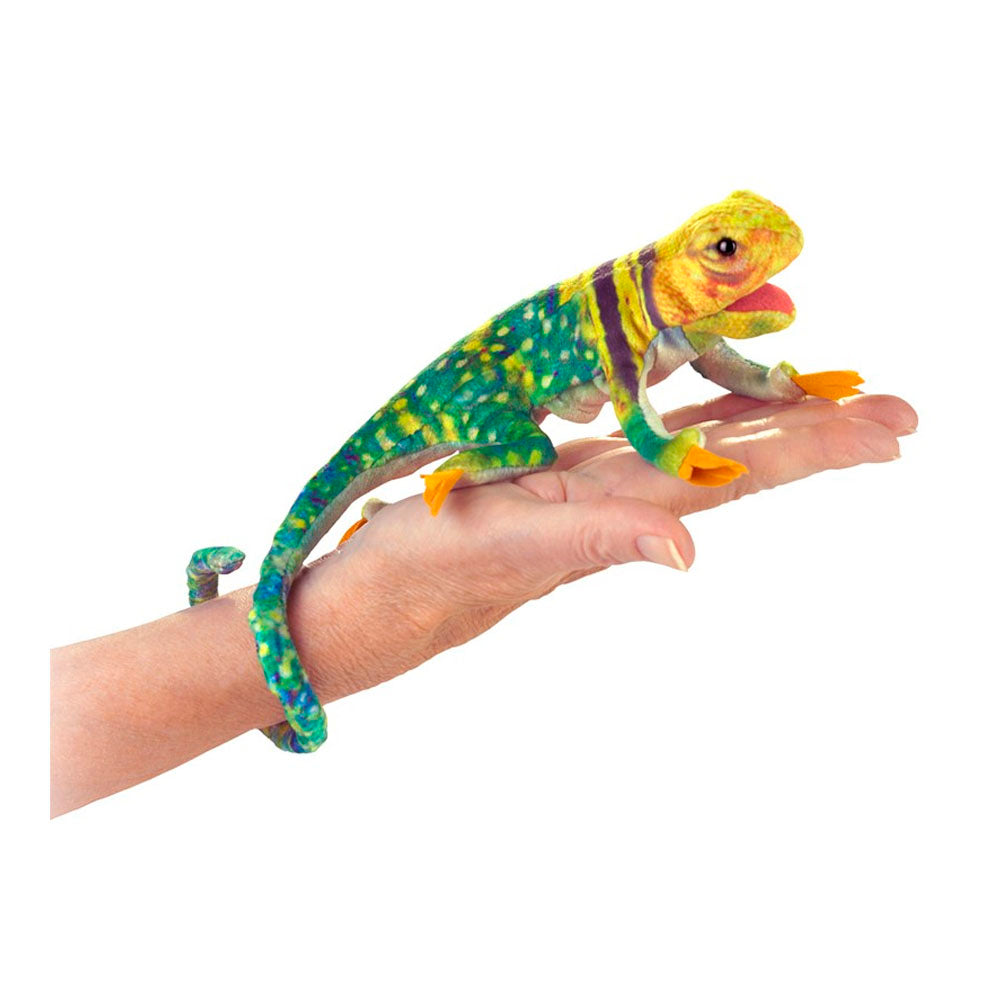 Mini Collared Lizard Finger Puppet