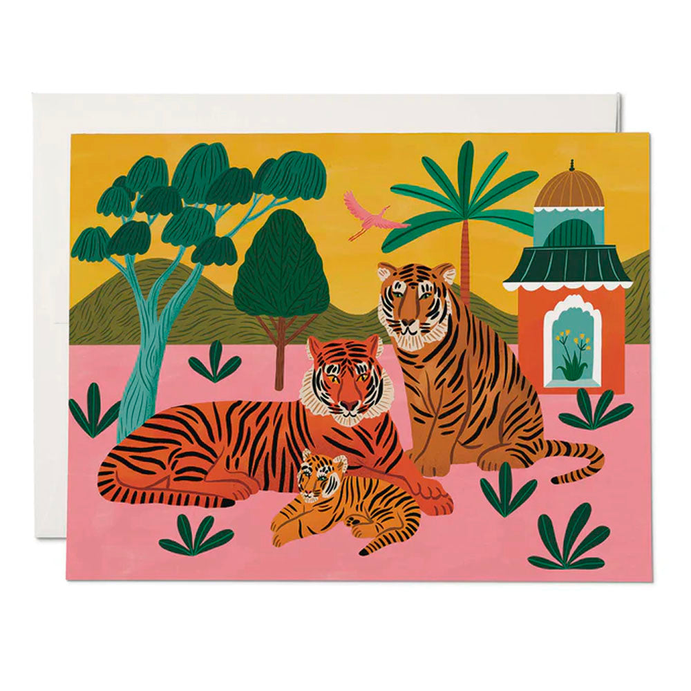 Tiger Family Baby Greeting Card