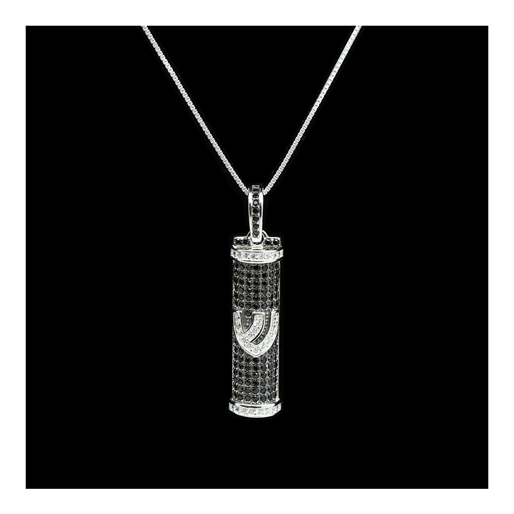 Sterling Mezuzah Necklace